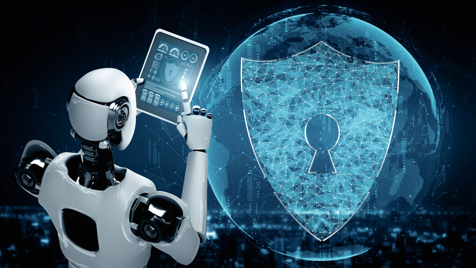 Traffic analysis dashboard distinguishing human visitors from AI bot requests